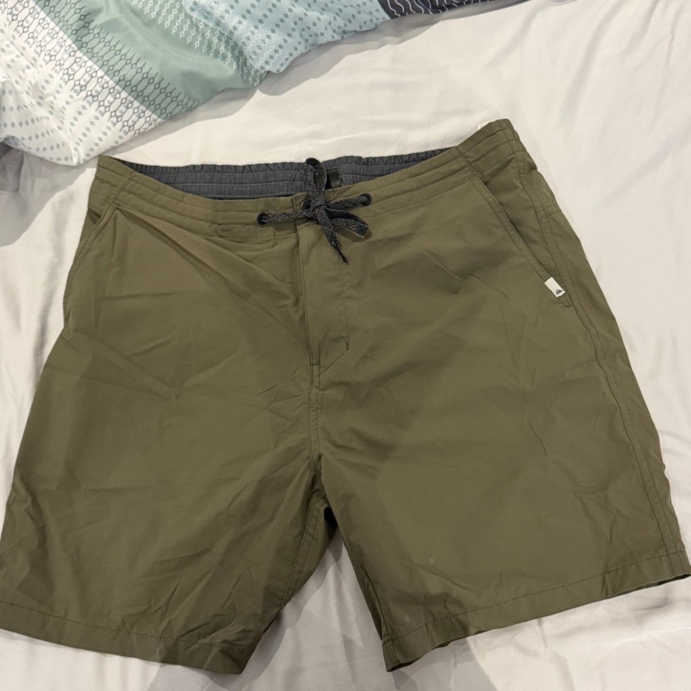 Olive Green Casual Shorts